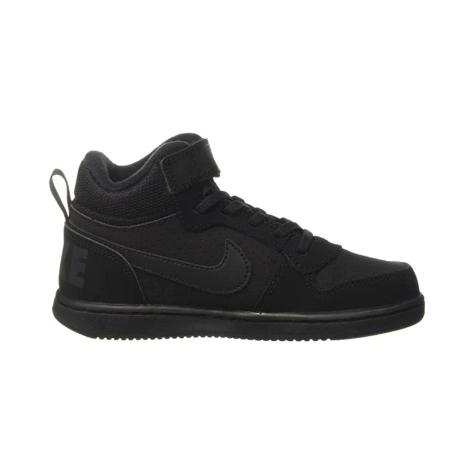Nike Детские кроссовки Court Borough Mid PS Triple Black 870026-001