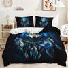Волк Ловец снов перья цветочный красочный животный принт пододеяльник набор
