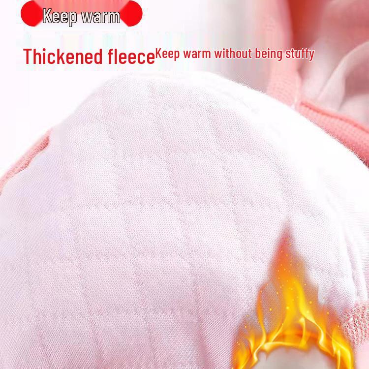 Children's Winter Windproof Face Mask: Thick, Breathable, Ear-Protecting, Washable for Outdoor Use.