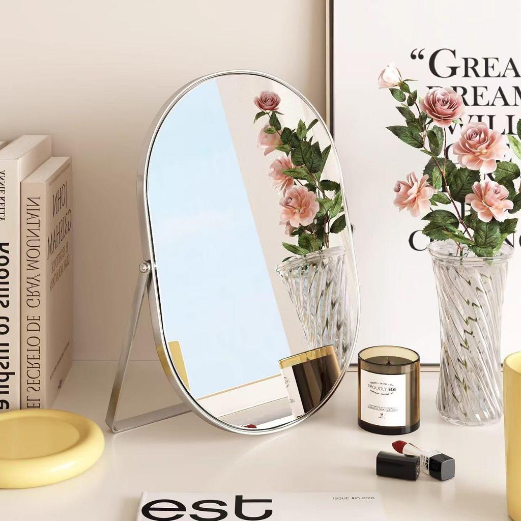 Большое квадратное ретро зеркало для туалетного столика из кованого железа - Серебристая отделка