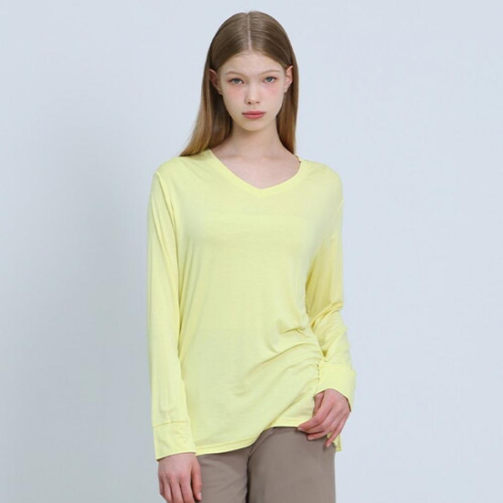 Ozoc V Neck Loose FiT Long sleeVe T shirT
