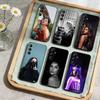 F-Fashion Чехол для мобильного телефона Becky G для Samsung Galaxy A73, A21s, A22, A31, A52, A53, A71, A41 Мягкий черный корпус