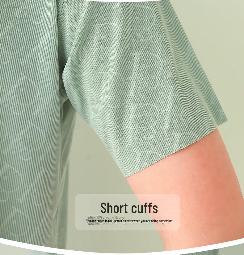 Мужской летний пижамный комплект с коротким рукавом — дышащая, легкая и стильная одежда для сна