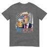Merica Trump 4th Of July Funny Drinking Beer Unisex Unisex TShirt