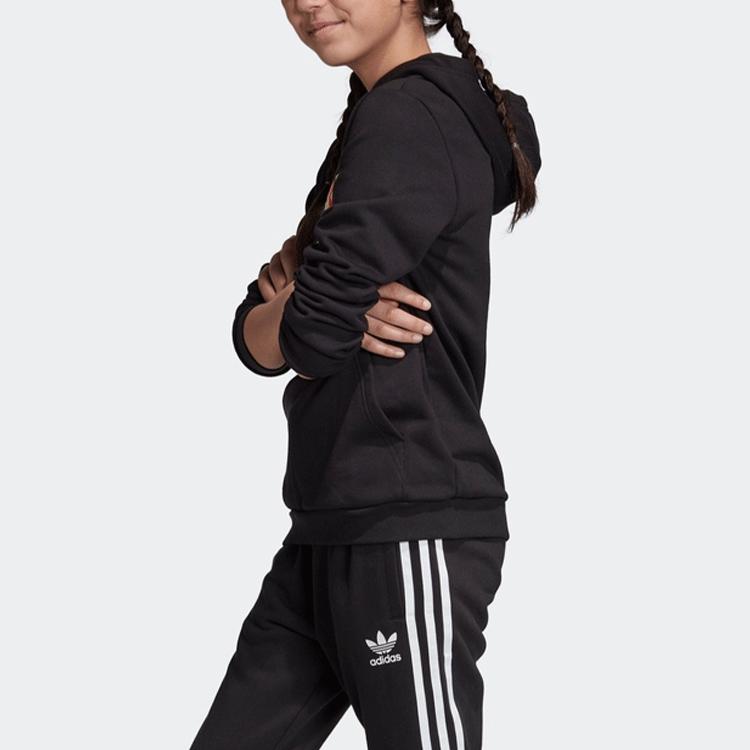 adidas Оригиналы Свитшоты для начальной школы с капюшоном Умеренные EJ5595