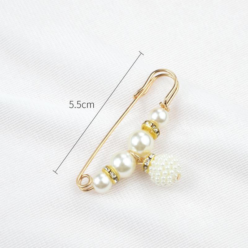 Булавка на талию с жемчужной летней брошью, пряжка для джинсов Anti-Exposure