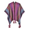 Yunnan Ethnic Style Autumn Winter Knitted Shawl & Blanket Cloak Cape