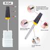 Black 5 In 1 Ceramic Nail Drill Bit For Electric Drill Machine 3/32" Shank Milling Cutter Fast Remove Acrylic Or Hard Gel