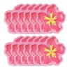 Hibiscus Flower Shaped Paper Plates Hawaiian Luau Tropical Party Supplies Disposable Dessert Tableware For Summer Birthday