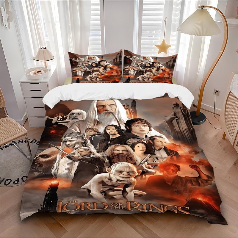 Lord Rings Epic Fantasy Print 3Pcs Bedding Setduvet Cover With 2 Bedropillowcase Home Birthday Gift