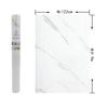 TOTIO 122CMx9M Wide Remake Sheet Marble Sheet White Cutting Sheet Marble Sticker White Marble Wallpaper Sticker Stylish Glossy Thick Heat Resistant