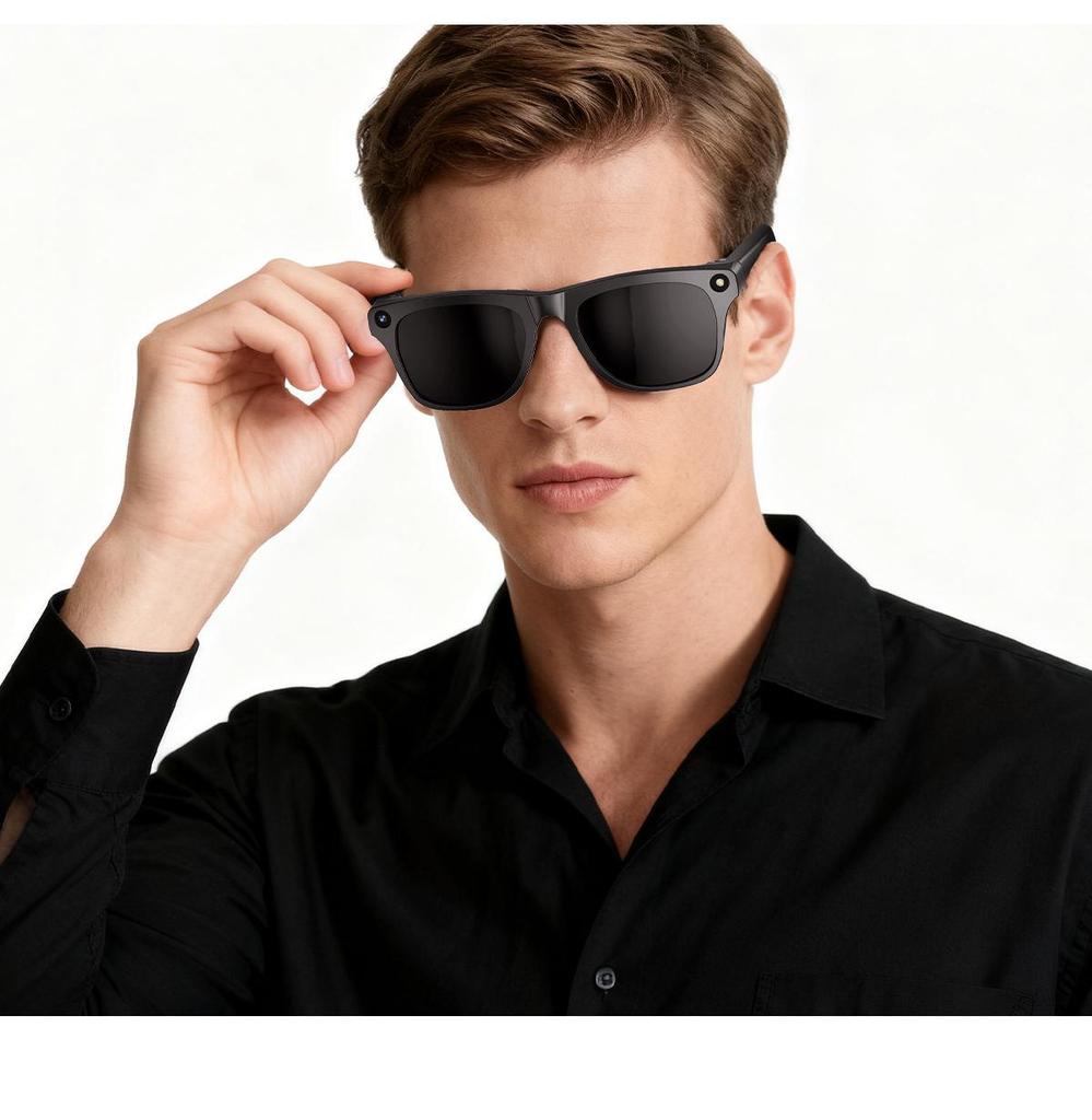 AI Smart Glasses: Voice-Controlled, Color Changing, Translation, Photo & Video Capable