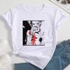 Nana Japanese Anime Summer Crop Top T Shirt Women Heart Graphic Tees Anime Tshirt Black Short Sleeve Casual Harajuku Tshirt Top