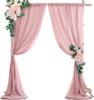 1PC Arch Wedding Veil Lawn Wedding Event Outdoor Decoration Drape Wedding Drapery Table Flag Arrangement