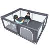 By Nursery Playpen Baby Mesh Baby Fence 120cm X TAOTAO [Supervised Teacher] (Dark Gray, 160cm)