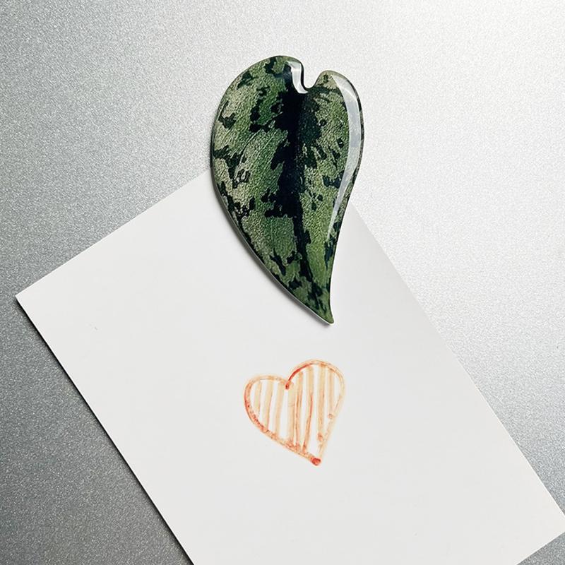 1 шт. Домашний декор Магнитный патч Магниты на холодильник Тропический Для напоминаний Креативный Симуляция Растение Лист-образный Акриловый Дрип