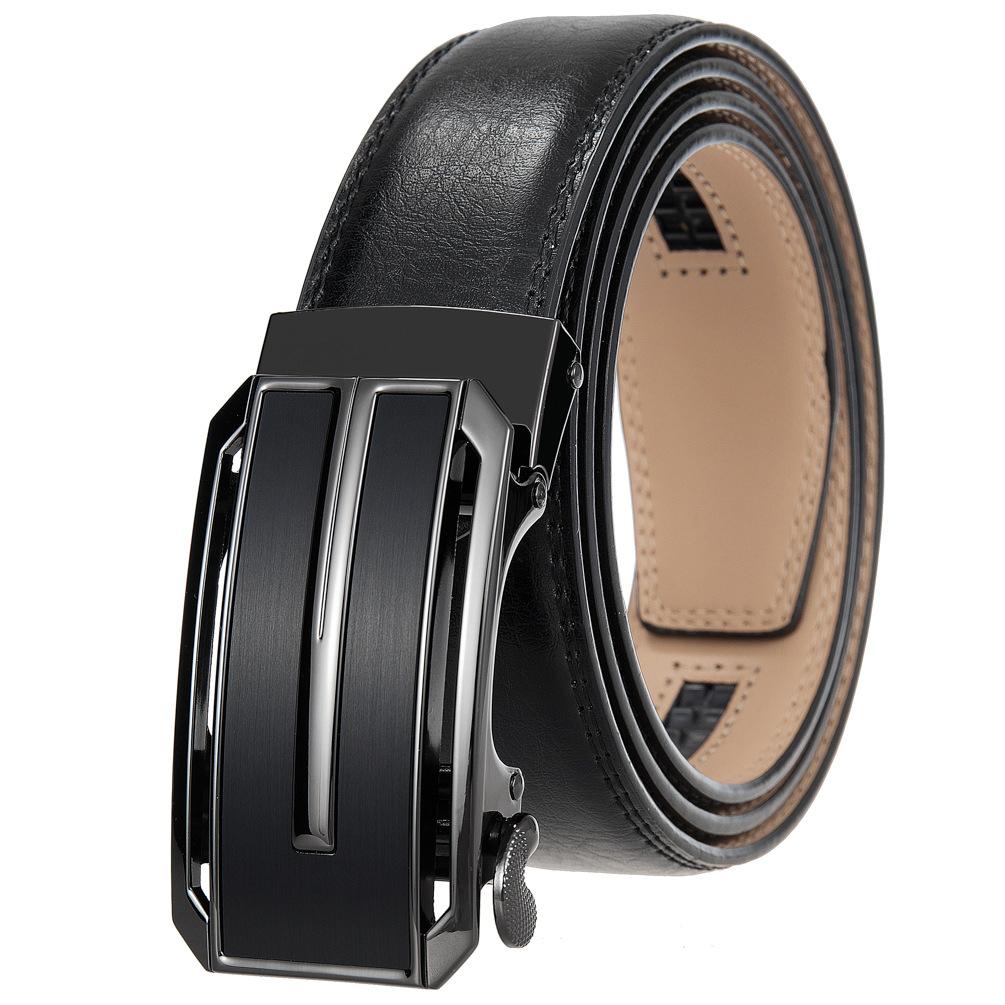 Двухслойный воловий кожаный мужской автоматический ремень, ремень, ремень, мужской ремень Ly36- 2114-1