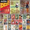 Drink Beer Vintage Metal Sign Tin Sign Vintage  Decoration Plaque Home Wall Decor Bar Sign Home Decor Poster Wholesale