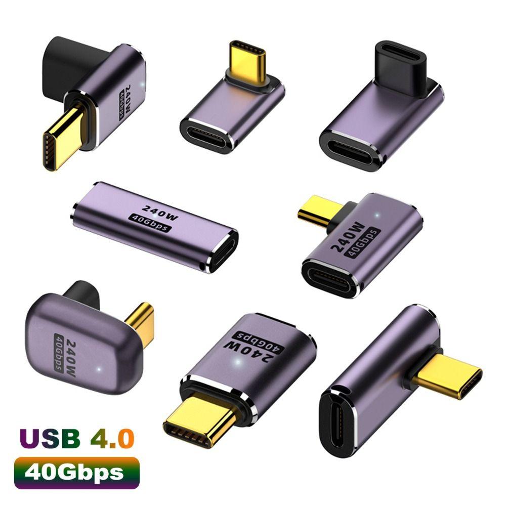 Mobile Phone 8K 60HZ Male To Female 240W Fast Charging USB C Converter Type C Adapter 40Gbps