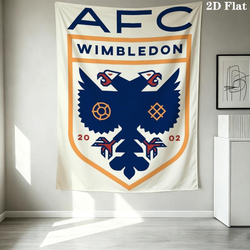 AFC Wimbledon Wall Tapestry Aesthetic Wall Hanging Printed Fabric Blanket Decorative Tapestries for Bedroom Living Room Home Decor