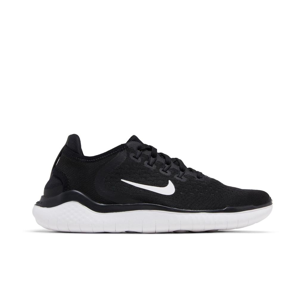 Nike Womens Free RN 2018 'Black' (women's sizes) Black / White Running Shoes 942837 001