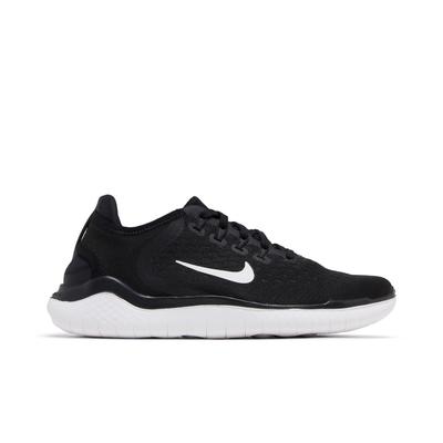 Женские Nike Free RN 2018 'Черный' (женские размеры) Черно-белые кроссовки для бега 942837 001