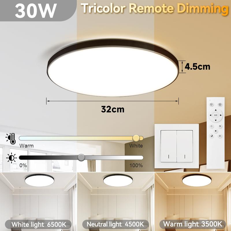 Modern Led Ceiling Lamp 220V 18W 30W Ultra Thin Ceiling Lights for Living Room Bathroom Home Lighting