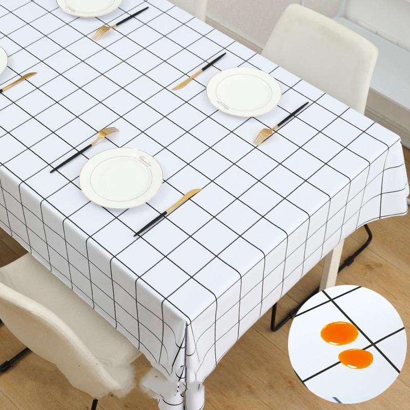 Роскошная высококачественная водонепроницаемая и маслостойкая скатерть из ПВХ, не требующая мытья, прямоугольный бытовой стол, чайный столик и настольная ткань