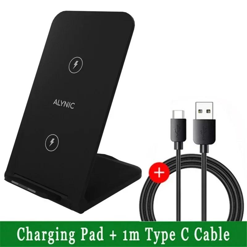 Беспроводное зарядное устройство Настольная подставка Для iPhone 11 12 13 14 15 16 X Pro Max Samsung S24 S23 S22 Xiaomi Быстрая беспроводная зарядная станция