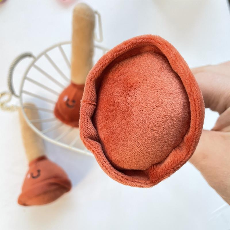 Пробка для туалета, плюшевая кукла, брелок, мультяшный туалетный вантуз, наполнитель, мягкие куклы, брелок, кулон, рюкзак, подвески, сумка, декор, подарки