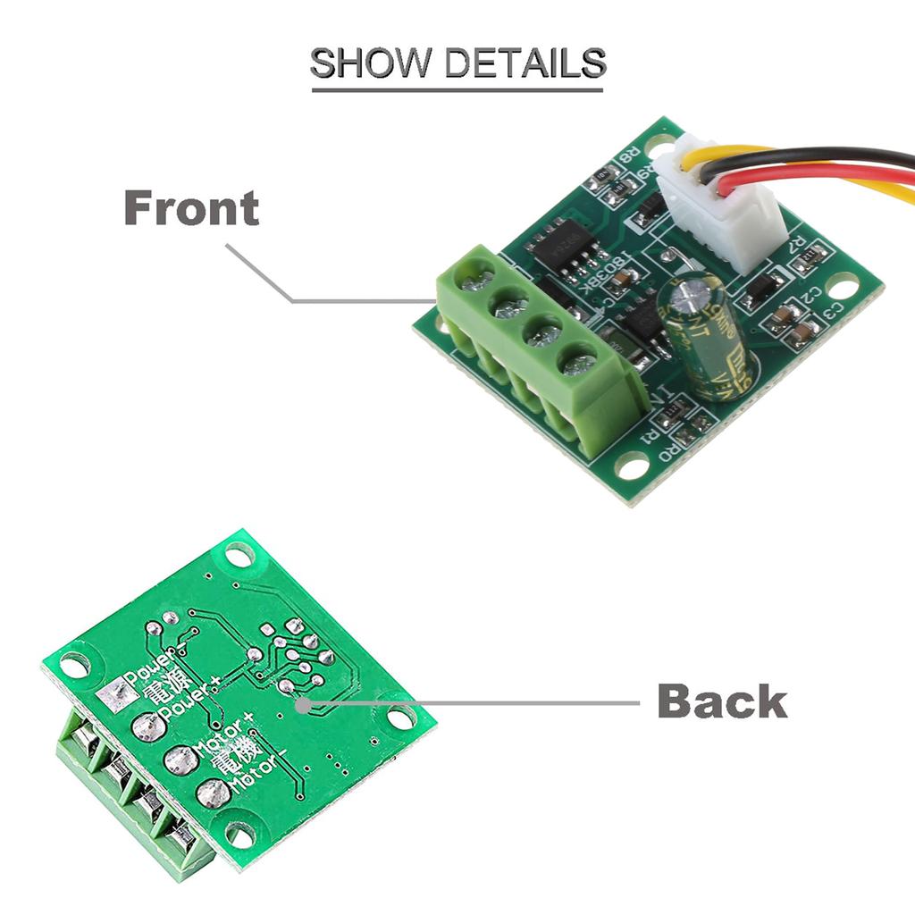 4 шт. Регуляторы скорости двигателя 1,8/3/5/6/12 В 2 А ШИМ-управление Отвертка в комплекте Защита от перегрузки по току Легко установить