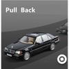 1/24 Benz W140 320SEL Alloy Vintage Car Diecast Metal Classic Car Toy Model Sound Light Pull Back Collectibles Children Birthday Gift