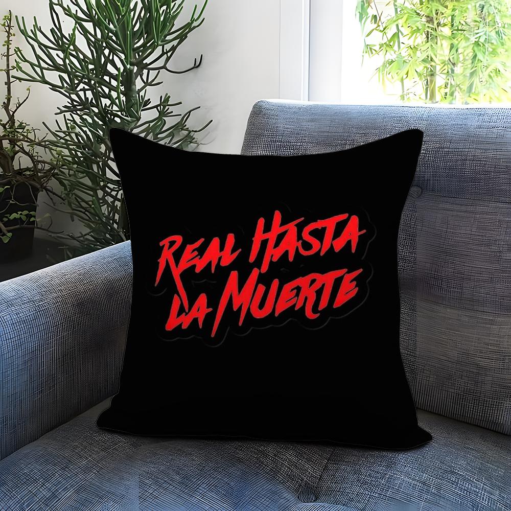 Модная наволочка-подушка R-RReal Hasta La Muerte, удобная, двусторонняя, идеальна для автомобиля, дивана, спальни и не только