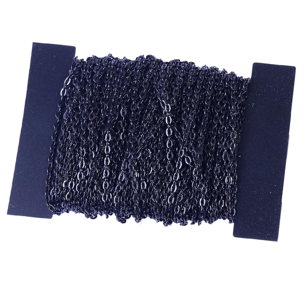 1 рулон железных крестообразных цепей, кабельное звено для изготовления ювелирных изделий своими руками, золотого цвета