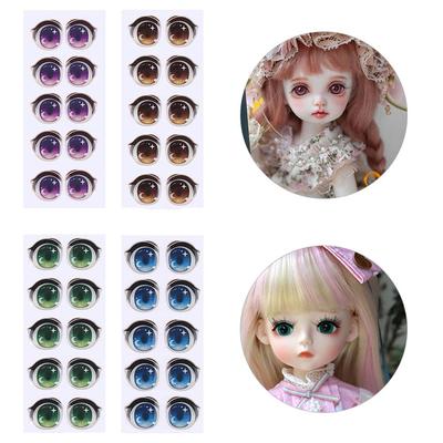 Переводные картинки Аниме Фигурка Кукла Мультфильм Глаза Наклейки Глазные Чипы Бумага Лицо Орган Пастер