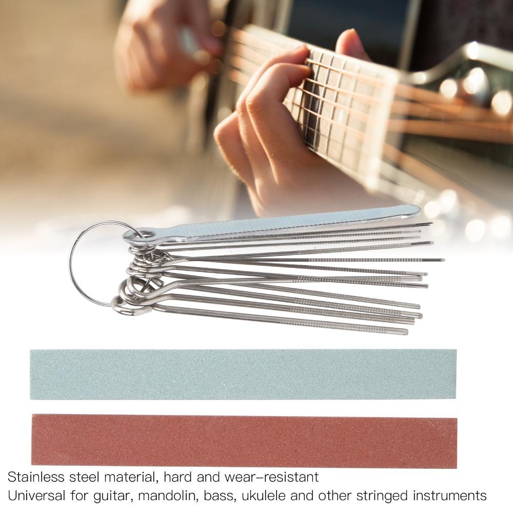 Multi-color Guitar Polishing Tool Stainless Steel+Sharpening Stone Fret Polishing Tool For Guitar