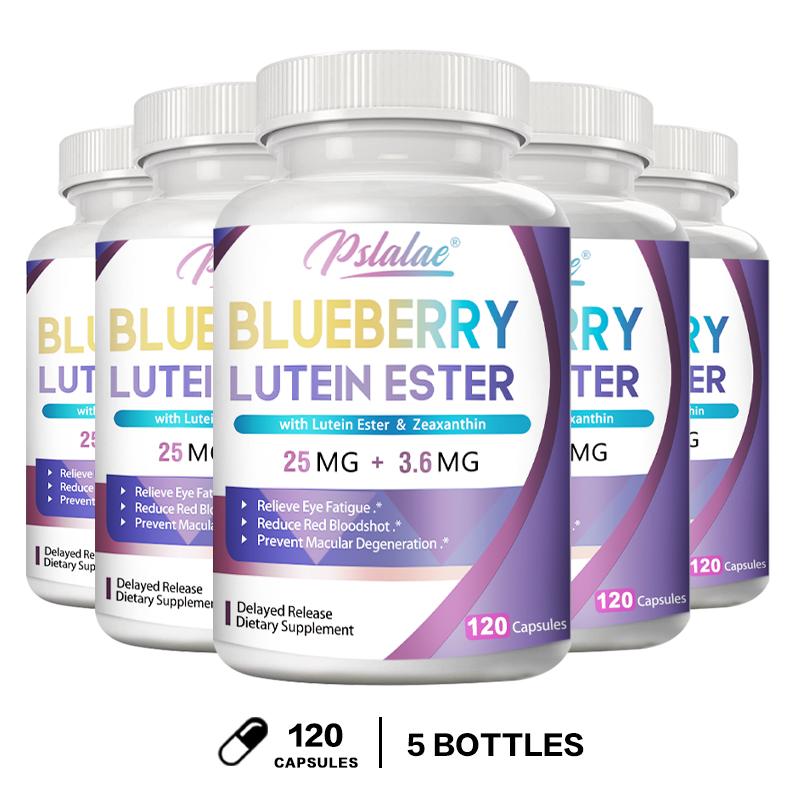 Pslalae - 25mg Blueberry Extract and 3.6mg Lutein Esters with Zeaxanthin - Eye Health