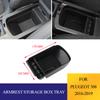 Для Peugeot 308 2016 2017 2018 2019 ABS Автомобильный Подлокотник Ящик для Хранения Держатель Центральная Консоль Лоток Аксессуары