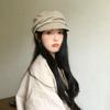 Личность Британский Стиль Шерстяной Берет Коричневый Черный Плиссированная Восьмиугольная Шляпа Корейский Стиль Кепка Новостийщика Шляпа Художника Для Улицы