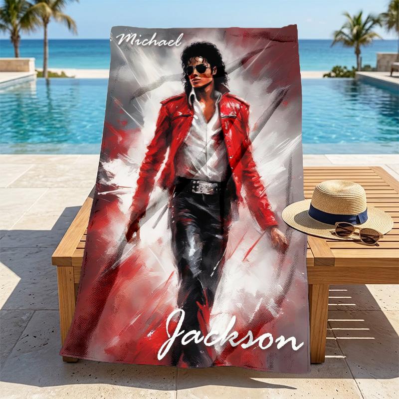 Michael Jackson Stylish Digital Printing Beach Towel Quick Drying Absorbent Blanket For Beach Pool Gym Travel Christmas Gift C9211910