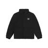 Vans FW22 Solid Color Logo Print Zipper Stand Collar Loose Down Jacket Unisex Outerwear Black VN000913BLK