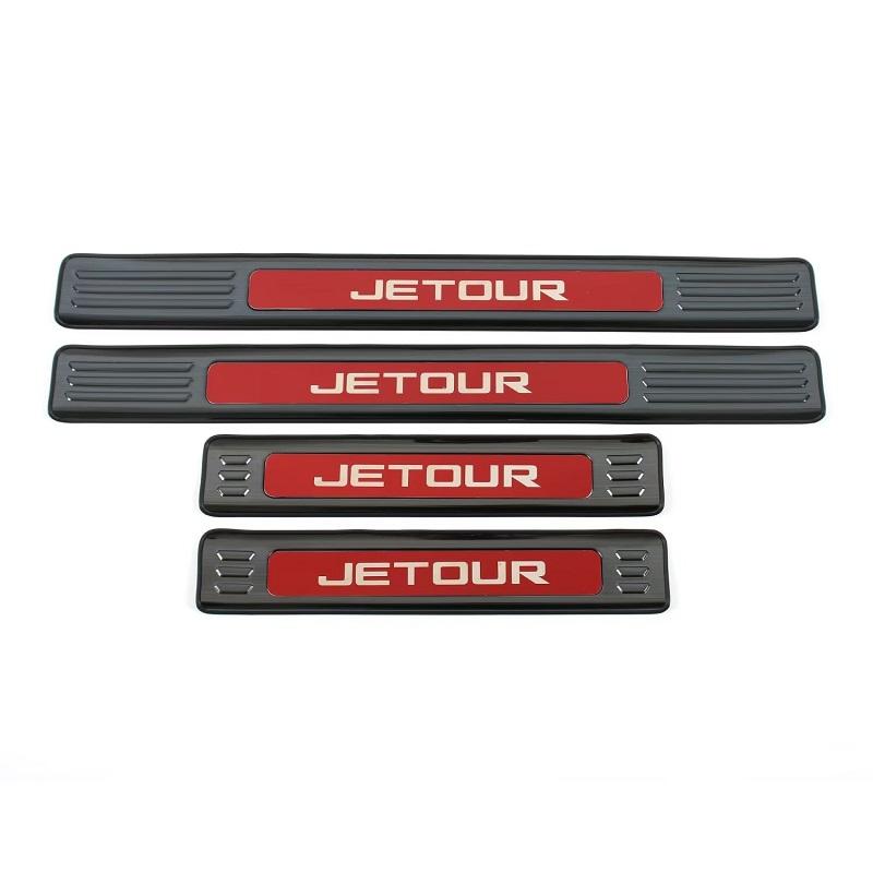 Для Jetour Traveler T2 2024 Нержавеющая сталь Накладки на пороги Защитная накладка на педаль Защита от царапин Аксессуары для отделки автомобиля