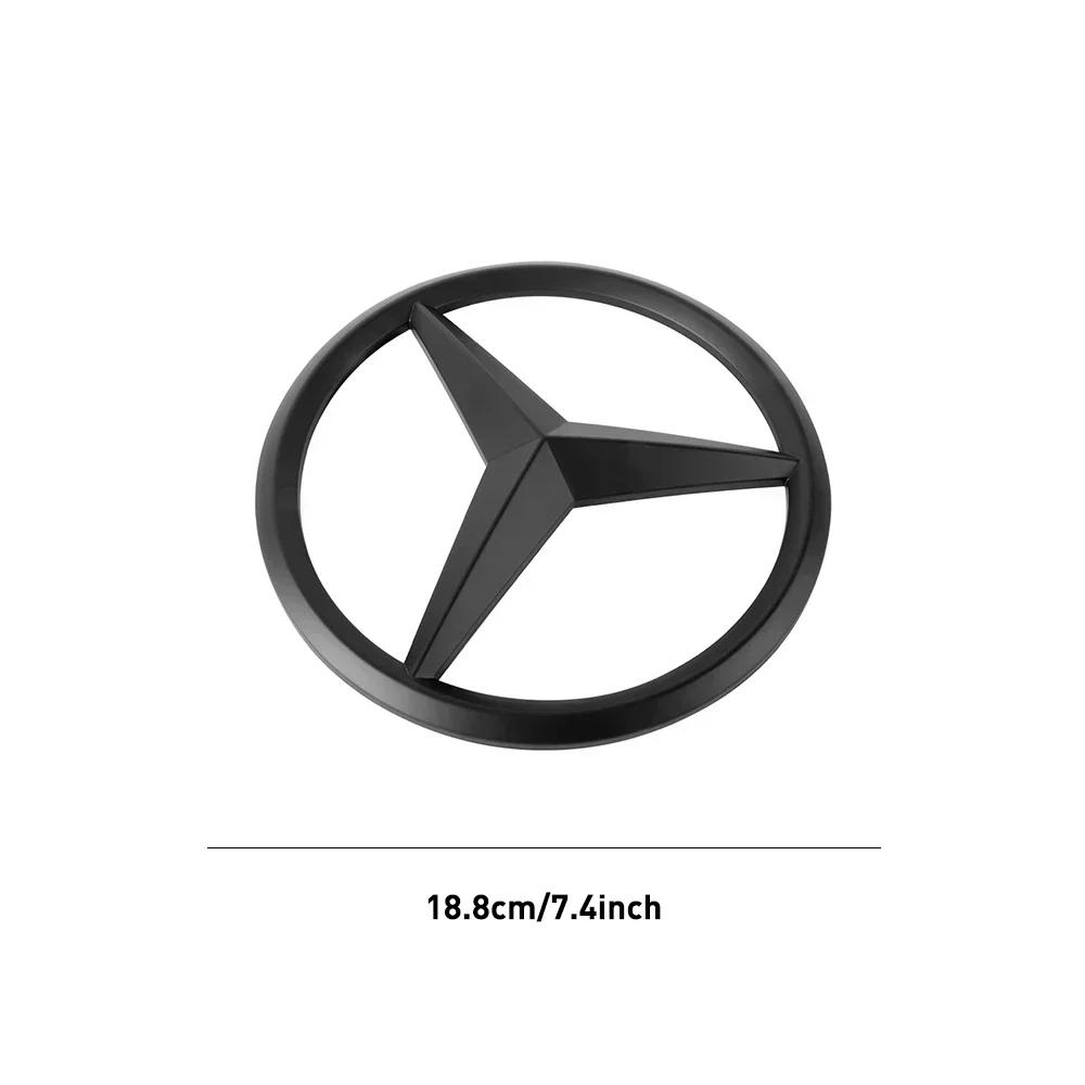 Автомобильная наклейка 2025 Для автомобиля Benz Передняя решетка Большой значок Наклейка для Mercedes Benz GLA GLB AMG GLS G C E GLE GLB A AMG Декор Ac