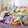 Cartoon Warm Soft Pokémon Eevee Custom Blanket Fluffy Sofa Plaid Plush Bedspread Winter Four Season Throw Blanket for Sofa Bed