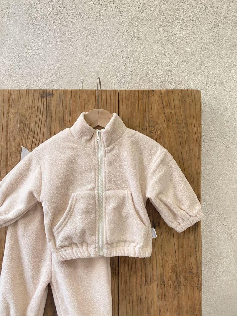 Children's Spring/Autumn Double-Sided Fleece Jacket with Zipper