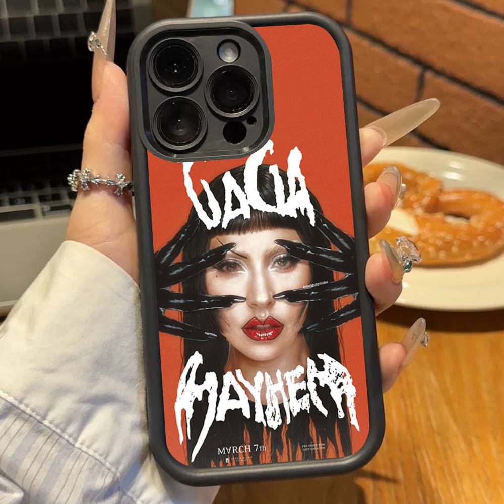 Певица Л-Леди Гага Mayhem Силиконовый Чехол для Телефона Для iPhone 17 Air 17 16 15 14 13 12 11 Plus Pro Max Ударопрочный Мягкий Чехол