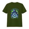 Vintage 80s Style Wizard Blue Aesthetic T Shirt Extra Large Print with Ponder the Orb Design vintage Washed Stylish homme