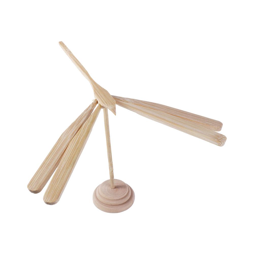 Игрушки-стрекозы, сбалансированные бамбуковые стрекозы, деревянные летающие стрелы, научная модель для демонстрации