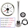 Waterproof 52mm Car Boat Fuel Gauge with 8 Colors Backlight for 0~190 ohm Fuel Level Sensor for Boat Car Truck RV Customized