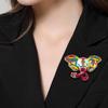 Vintage Colored Elephant Brooch with Rhinestone Embellishments for A Stylish Dress Animal Brooch Accessories